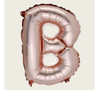 Beauty Home ΜΠΑΛΟΝΙ ΓΡΑΜΜΑ “B” ΡΟΖ ΧΡΥΣΟ 36cm       |  Διακοσμητκά στο espiti
