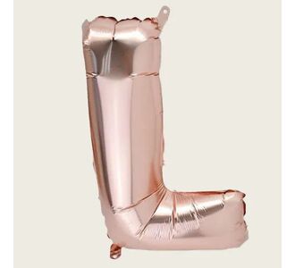 Beauty Home ΜΠΑΛΟΝΙ ΓΡΑΜΜΑ “L” 36cm ΡΟΖ ΧΡΥΣΟ       |  Διακοσμητκά στο espiti