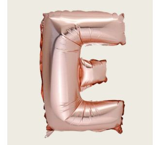 Beauty Home ΜΠΑΛΟΝΙ ΓΡΑΜΜΑ “E”  36cm ΡΟΖ ΧΡΥΣΟ       |  Διακοσμητκά στο espiti