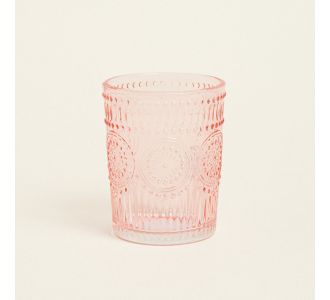 Beauty Home ΠΟΤΗΡΙ ΓΥΑΛΙΝΟ ΑΝΑΓΛΥΦΟ 8 x 10 cm ΣΑΠΙΟ ΜΗΛΟ       |  Διακοσμητκά στο espiti