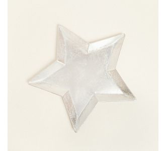 Beauty Home ΜΕΤΑΛΛΙΚΟΣ ΔΙΣΚΟΣ ΑΣΤΕΡΙ ΑΣΗΜΙ 47 x 49 x 2,5 CM       |  Διακοσμητκά στο espiti