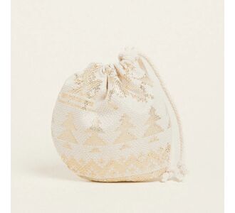 Beauty Home ΠΟΥΓΚΙ ΟΒΑΛ ΜΕ ΚΟΡΔΟΝΙ 13 x 14 cm ΖΑΚΑΡ ΠΑΡΑΔΟΣΙΑΚΟ ΜΕ ΧΡΥΣΑ ΧΡΙΣΤΟΥΓΕΝΝΙΑΤΙΚΑ ΣΧΕΔΙΑ       |  Χριστουγεννιάτικα Διακοσμητικά στο espiti