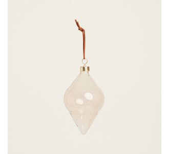 Beauty Home ΓΥΑΛΙΝΟ ΣΤΟΛΙΔΙ 8 CM B MOKA       |  Χριστουγεννιάτικα Στολίδια στο espiti