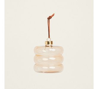 Beauty Home ΓΥΑΛΙΝΟ ΣΤΟΛΙΔΙ 8 CM A MOKA       |  Χριστουγεννιάτικα Στολίδια στο espiti