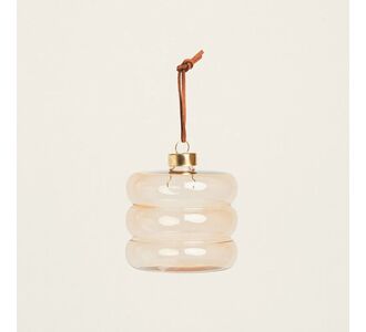 Beauty Home ΓΥΑΛΙΝΟ ΣΤΟΛΙΔΙ 8 CM A MOKA       |  Χριστουγεννιάτικα Στολίδια στο espiti