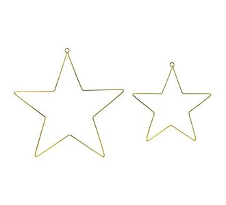 Beauty Home ΜΕΤΑΛΛΙΚΑ ΑΣΤΕΡΙΑ ΣΕΤ 2 ΤΕΜ 20 Κ 28 CM       |  Διακοσμητκά στο espiti