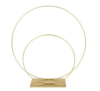 Beauty Home ΜΕΤΑΛΙΚΟΣ ΚΥΚΛΟΣ ΔΙΠΛΟΣ ΧΡΥΣΟΣ  40,5 cm, Ø 38,5 cm  Ø 26 cm       |  Διακοσμητκά στο espiti