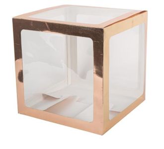 Beauty Home ΚΥΒΟΣ ΡΟΖ ΧΡΥΣΟ 30X30X30CM       |  Διακοσμητκά στο espiti