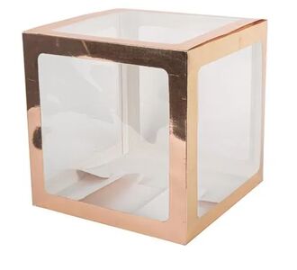 Beauty Home ΚΥΒΟΣ ΡΟΖ ΧΡΥΣΟ 30X30X30CM       |  Διακοσμητκά στο espiti