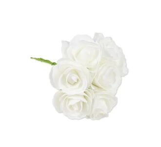 Beauty Home ΜΠΟΥΚΕΤΟ ΛΕΥΚΑ ΤΡΙΑΝΤΑΦΥΛΛΑ 15 CM       |  Διακοσμητκά στο espiti