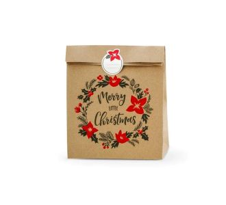 Beauty Home ΣΑΚΟΥΛΑΚΙΑ Merry Little Christmas, 3 ΤΜΧ  25x11x27cm       |  Διακοσμητκά στο espiti