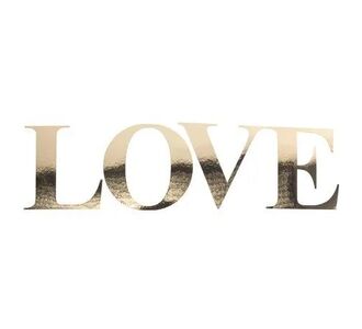 Beauty Home ΑΥΤΟΚΟΛΛΗΤΑ ΧΡΥΣΟ LOVE 15 CM       |  Διακοσμητκά στο espiti