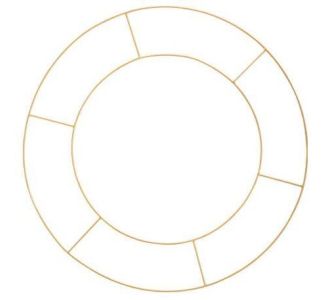 Beauty Home ΜΕΤΑΛΛΙΚΟΣ ΚΥΚΛΟΣ ΔΙΠΛΟΣ 60 CM       |  Διακοσμητκά στο espiti