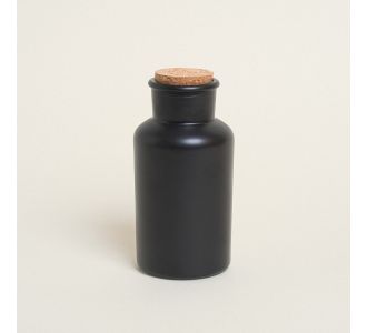 Beauty Home ΜΠΟΥΚΑΛΑΚΙ ΜΑΥΡΟ ΜΑΤ ΜΕ ΦΕΛΛΟ 17 x 8 cm 500 ml       |  Διακοσμητκά στο espiti