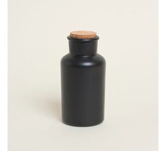 Beauty Home ΜΠΟΥΚΑΛΑΚΙ ΜΑΥΡΟ ΜΑΤ ΜΕ ΦΕΛΛΟ 17 x 8 cm 500 ml       |  Διακοσμητκά στο espiti