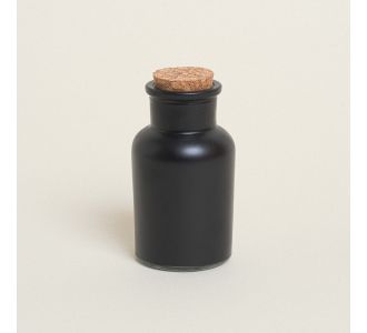 Beauty Home ΜΠΟΥΚΑΛΑΚΙ ΜΑΥΡΟ ΜΑΤ ΜΕ ΦΕΛΛΟ 11 x 5,7 cm 125 ml       |  Διακοσμητκά στο espiti