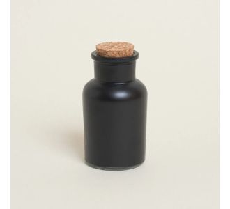 Beauty Home ΜΠΟΥΚΑΛΑΚΙ ΜΑΥΡΟ ΜΑΤ ΜΕ ΦΕΛΛΟ 11 x 5,7 cm 125 ml       |  Διακοσμητκά στο espiti