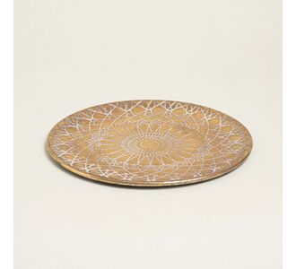 Beauty Home ΠΙΑΤΕΛΑ ΜΕΤΑΛΛΙΚΗ ΧΡΥΣΟ ΑΝΤΙΚΕ ΑΝΑΓΛΥΦΗ 38 cm       |  Διακοσμητκά στο espiti