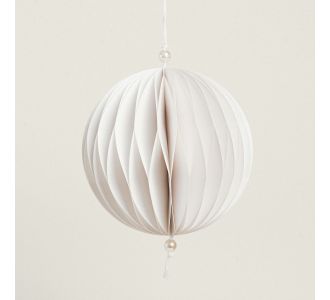 Beauty Home ΧΑΡΤΙΝΗ ΜΠΑΛΑ ΛΕΥΚΗ 15 cm       |  Διακοσμητκά στο espiti