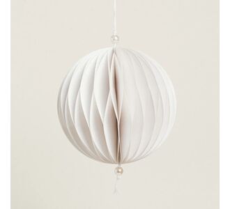 Beauty Home ΧΑΡΤΙΝΗ ΜΠΑΛΑ ΛΕΥΚΗ 15 cm       |  Διακοσμητκά στο espiti