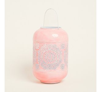 Beauty Home ΦΑΝΑΡΙ ΜΕΤΑΛΙΚΟ ΡΟΖ 30 x 20 cm       |  Διακοσμητκά στο espiti