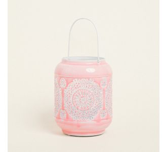 Beauty Home ΦΑΝΑΡΙ ΜΕΤΑΛΙΚΟ ΡΟΖ 15 x 20 cm       |  Διακοσμητκά στο espiti