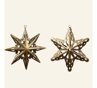 Beauty Home ΜΕΤΑΛΛΙΚΟ ΣΤΟΛΙΔΙ ΑΣΤΕΡΙ 22 x 12 CM  Α    (6 ΑΚΤΙΝΕΣ) 22 x 12 CM |  Χριστουγεννιάτικα Στολίδια στο espiti