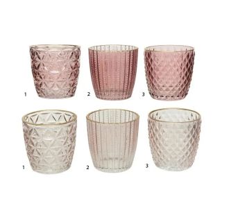 Beauty Home ΠΟΤΗΡΙ 7.5×7.5cm      1 ΡΟΖ |  Διακοσμητκά στο espiti
