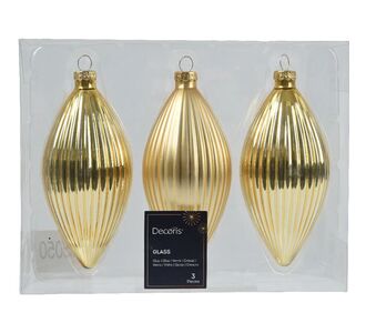 Beauty Home ΣΤΟΛΙΔΙ ΣΤΑΓΟΝΑ ΧΡΥΣΟ ΣΕΤ 3 ΤΜΧ 6 x 13 CM       |  Χριστουγεννιάτικα Στολίδια στο espiti