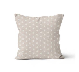 Beauty Home ΜΑΞΙΛΑΡΟΘΗΚΗ ΛΕΥΚΑ ΑΣΤΕΡΙΑ   45 x 45 cm   ΘΗΚΗ |  Μαξιλάρια διακοσμητικά στο espiti
