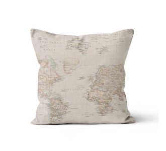 Beauty Home ΜΑΞΙΛΑΡΟΘΗΚΗ ΧΑΡΤΗΣ VINTAGE   45 x 45 cm   ΘΗΚΗ |  Μαξιλάρια διακοσμητικά στο espiti