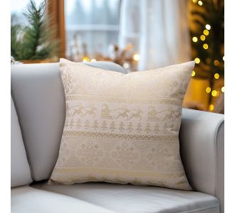 Beauty Home ΜΑΞΙΛΑΡΟΘΗΚΗ ΖΑΚΑΡ ΠΑΡΑΔΟΣΙΑΚΟ ΜΕ ΧΡΥΣΑ ΧΡ. ΣΧΕΔΙΑ   45 x 45 cm    |  Μαξιλάρια διακοσμητικά στο espiti