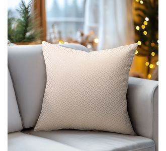 Beauty Home ΜΑΞΙΛΑΡΟΘΗΚΗ ΖΑΚΑΡ ΕΚΡΟΥ- ΧΡΥΣΟ   40 x 40 cm    |  Μαξιλάρια διακοσμητικά στο espiti