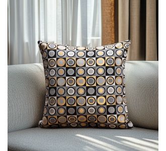 Beauty Home ΜΑΞΙΛΑΡΟΘΗΚΗ ΣΤΟΦΑ ROUND CIRCLE LUXURY   40 x 40 cm    |  Μαξιλάρια διακοσμητικά στο espiti
