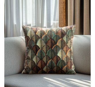 Beauty Home ΜΑΞΙΛΑΡΟΘΗΚΗ ΒΕΛΟΥΔΟ SCALE LEAF STRUCTURE   40 x 40 cm    |  Μαξιλάρια διακοσμητικά στο espiti