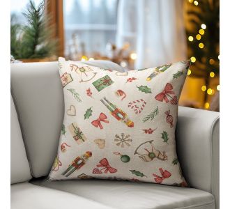 Beauty Home ΜΑΞΙΛΑΡΟΘΗΚΗ ΚΑΡΥΟΘΡΑΥΣΤΗΣ – ΠΑΙΧΝΙΔΙΑ   45 x 45 cm    |  Μαξιλάρια διακοσμητικά στο espiti