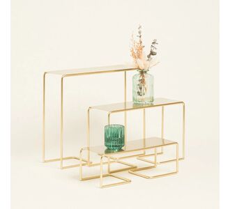 Beauty Home 3 ΜΕΤΑΛΛΙΚΕΣ ΒΑΣΕΙΣ ΠΑΡΟΥΣΙΑΣΗΣ 27×29,5x10cm / 18×28,5x10cm / 9x27x10cm       |  Διακοσμητκά στο espiti