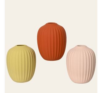 Beauty Home Ματ Κεραμικό Βάζο 8 cm x 10 cm  Πορτοκαλί     |  Βάζα στο espiti