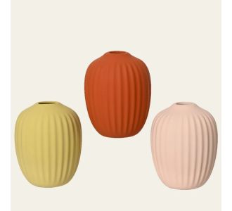 Beauty Home Ματ Κεραμικό Βάζο 8 cm x 10 cm  Πορτοκαλί     |  Βάζα στο espiti