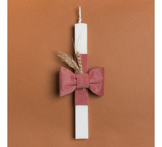 Beauty Home ΛΑΜΠΑΔΑ 33cm ΜΟΝΟΧΡΩΜΟΣ ΦΙΟΓΚΟΣ ΒΕΛΟΥΔΟ ΣΑΠΙΟ ΜΗΛΟ ΣΕ ΣΥΣΚΕΥΑΣΙΑ ΔΩΡΟΥ       |  Διακοσμητκά στο espiti