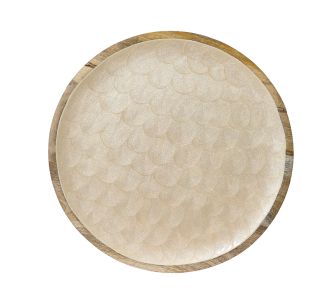 Beauty Home Διακοσμητικός Δίσκος από Ξύλο Μάνγκο 48 cm       |  Διακοσμητκά στο espiti