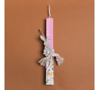 Beauty Home ΛΑΜΠΑΔΑ ΡΟΖ 33cm ΤΣΟΧΙΝΟΣ ΛΑΓΟΣ ΣΕ ΣΥΣΚΕΥΑΣΙΑ ΔΩΡΟΥ       |  Διακοσμητκά στο espiti