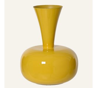 Beauty Home Μεταλλικό Βάζο Κίτρινο 17 x 23 cm       |  Βάζα στο espiti