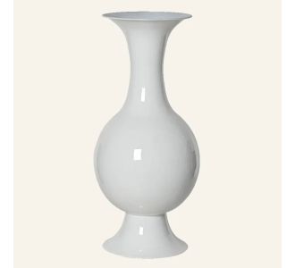 Beauty Home Μεταλλικό Βάζο Λευκό 25 x 56 cm       |  Βάζα στο espiti