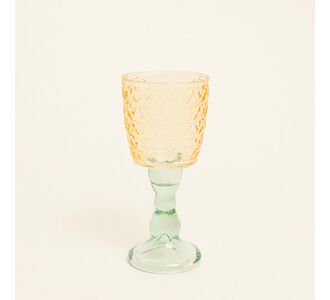 Beauty Home Κηροπήγιο Γυάλινο 7.6 x 16 cm  Κίτρινο     |  Διακοσμητκά στο espiti