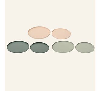Beauty Home Μεταλλικοί Στρογγυλοί Δίσκοι ΣΕΤ 2 ΤΜΧ, 30cm, 25cm  Ροζ     |  Διακοσμητκά στο espiti