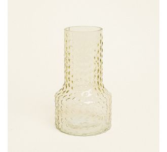 Beauty Home Βάζο Ανάγλυφο 13.8 x 24 cm  Πράσινο     |  Βάζα στο espiti