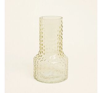 Beauty Home Βάζο Ανάγλυφο 13.8 x 24 cm  Πράσινο     |  Βάζα στο espiti