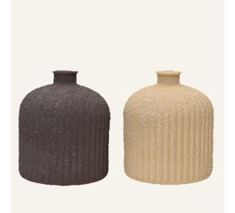 Beauty Home ΒΑΖΟ 18 x 16 cm  Μπεζ     |  Βάζα στο espiti