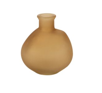 Beauty Home Γυάλινο Βάζο Assia Μπεζ 9,5 x 10,5 x7 CM – 250ml       |  Βάζα στο espiti